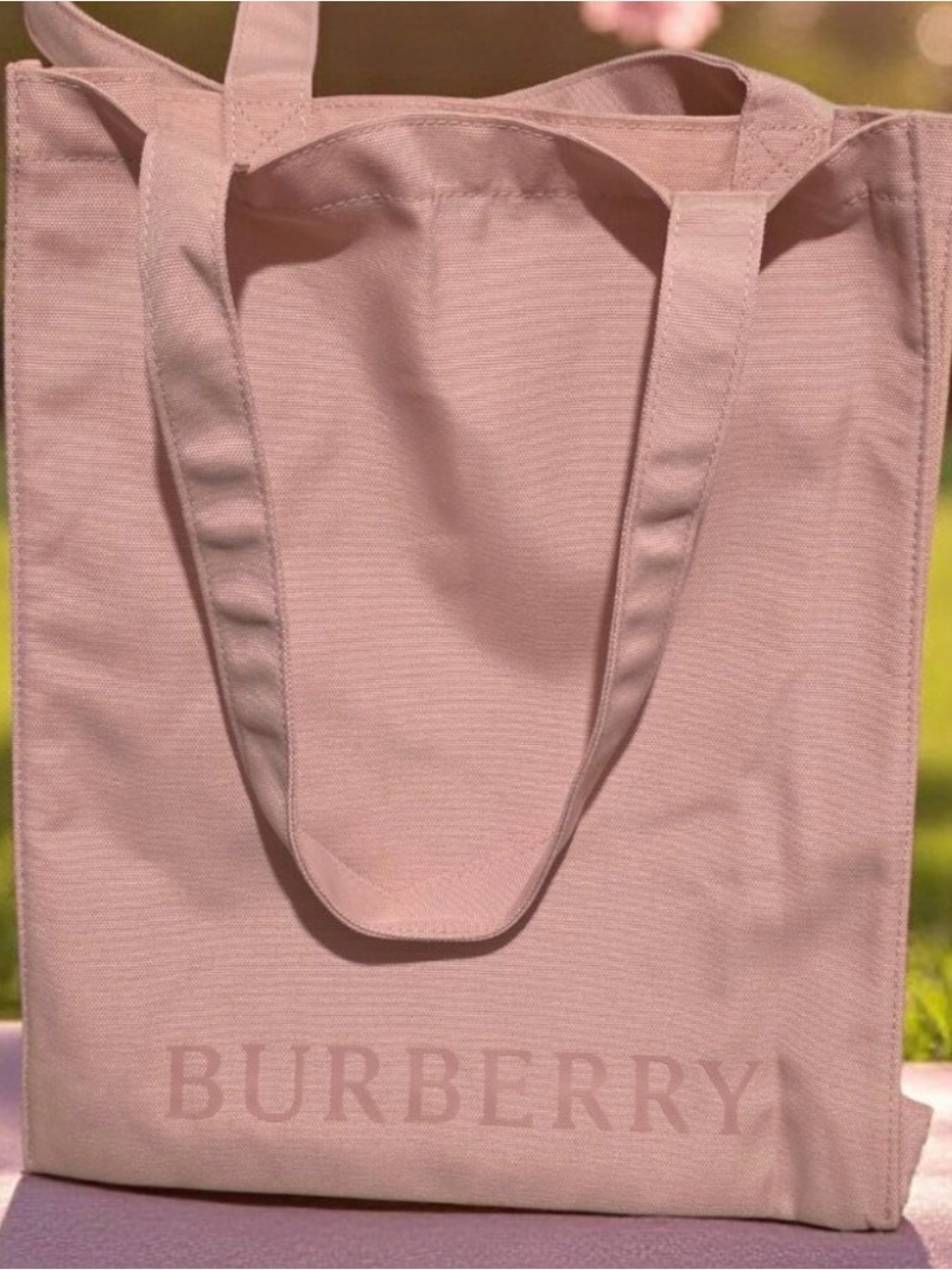Burberry GWP Dusty Pink Canvas Tote